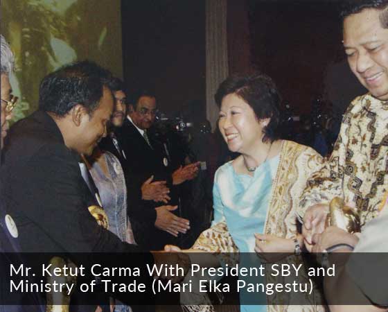 Mr Ketut Carma With President SBY
